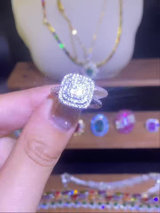 Minimalist  Full White Zirconia Ring