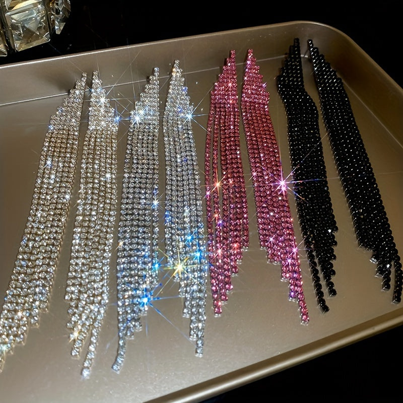 Sparkling Elegant Minimalist Bling Tassel