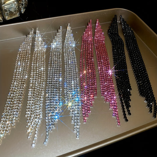 Sparkling Elegant Minimalist Bling Tassel