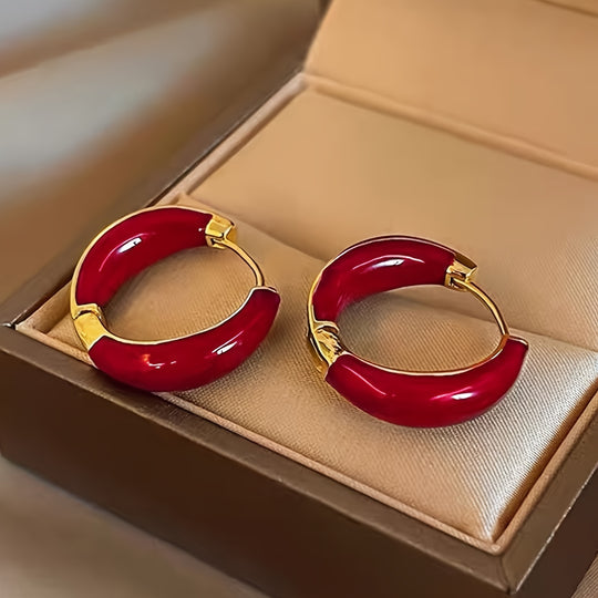 Elegant Circle Hoop Earrings