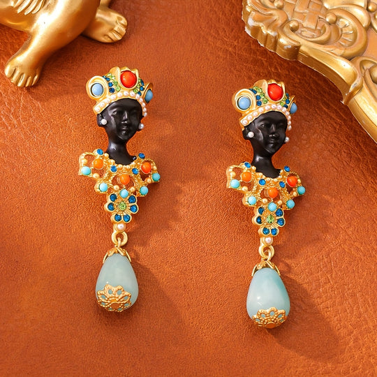 Colorful Traditional Earrings