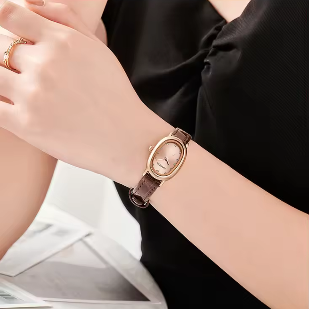 Elegant Classic Oval Quartz Watch
