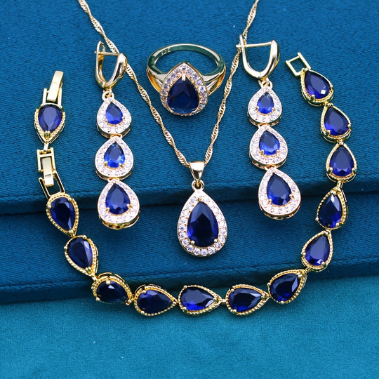 Elegant Water Drop Style Jewelry Set