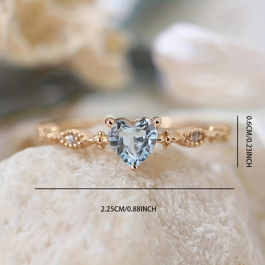 Elegant Trendy Heart-Shaped Ring