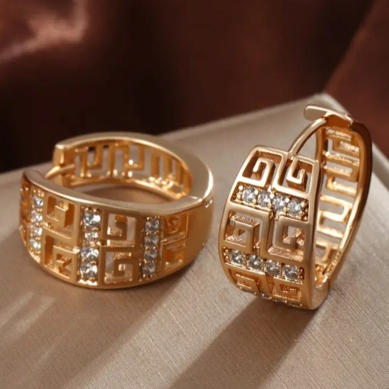 Elegant Retro Hoop Earrings