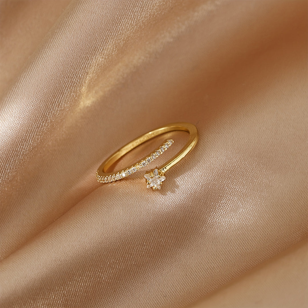 Adjustable Open Star Ring