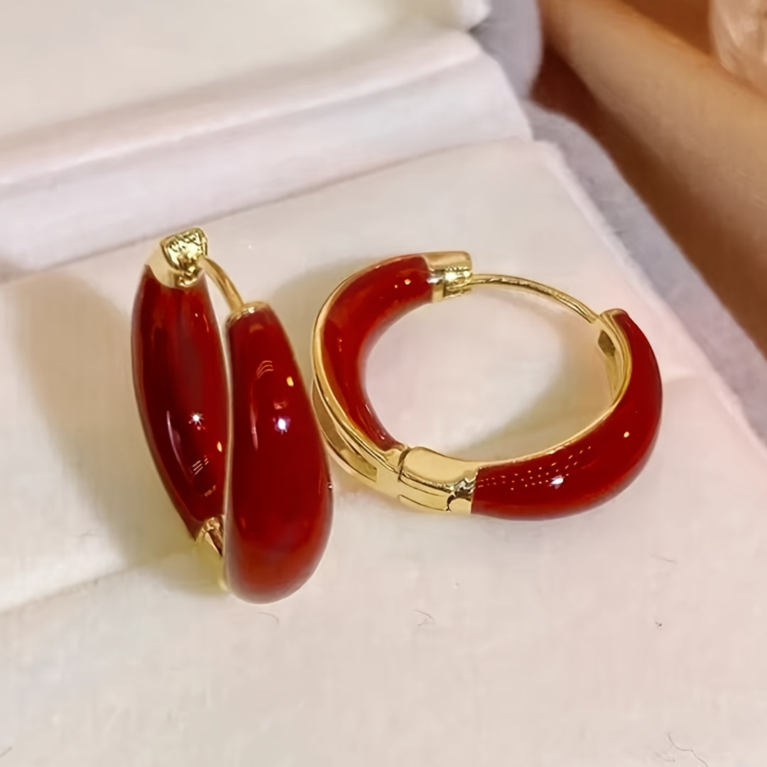 Elegant Circle Hoop Earrings