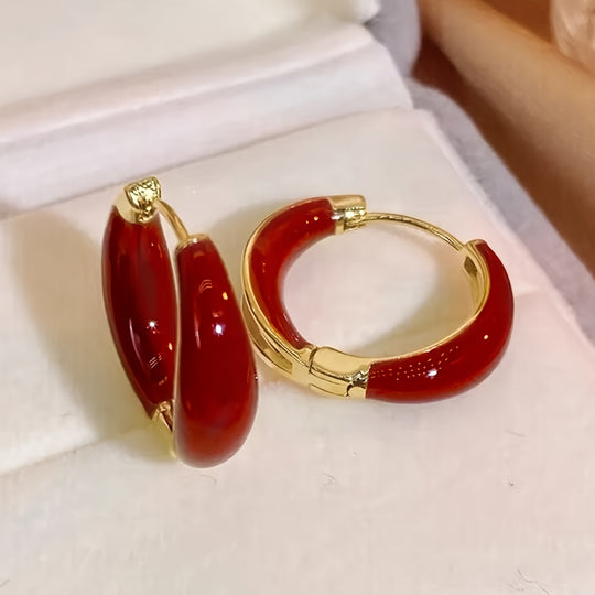 Elegant Circle Hoop Earrings