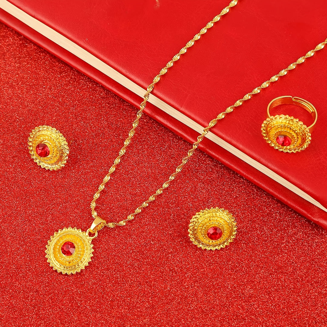 Modern Boho 24K Gold Plated Jewelry Set