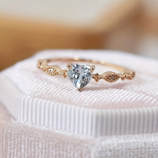 Elegant Trendy Heart-Shaped Ring