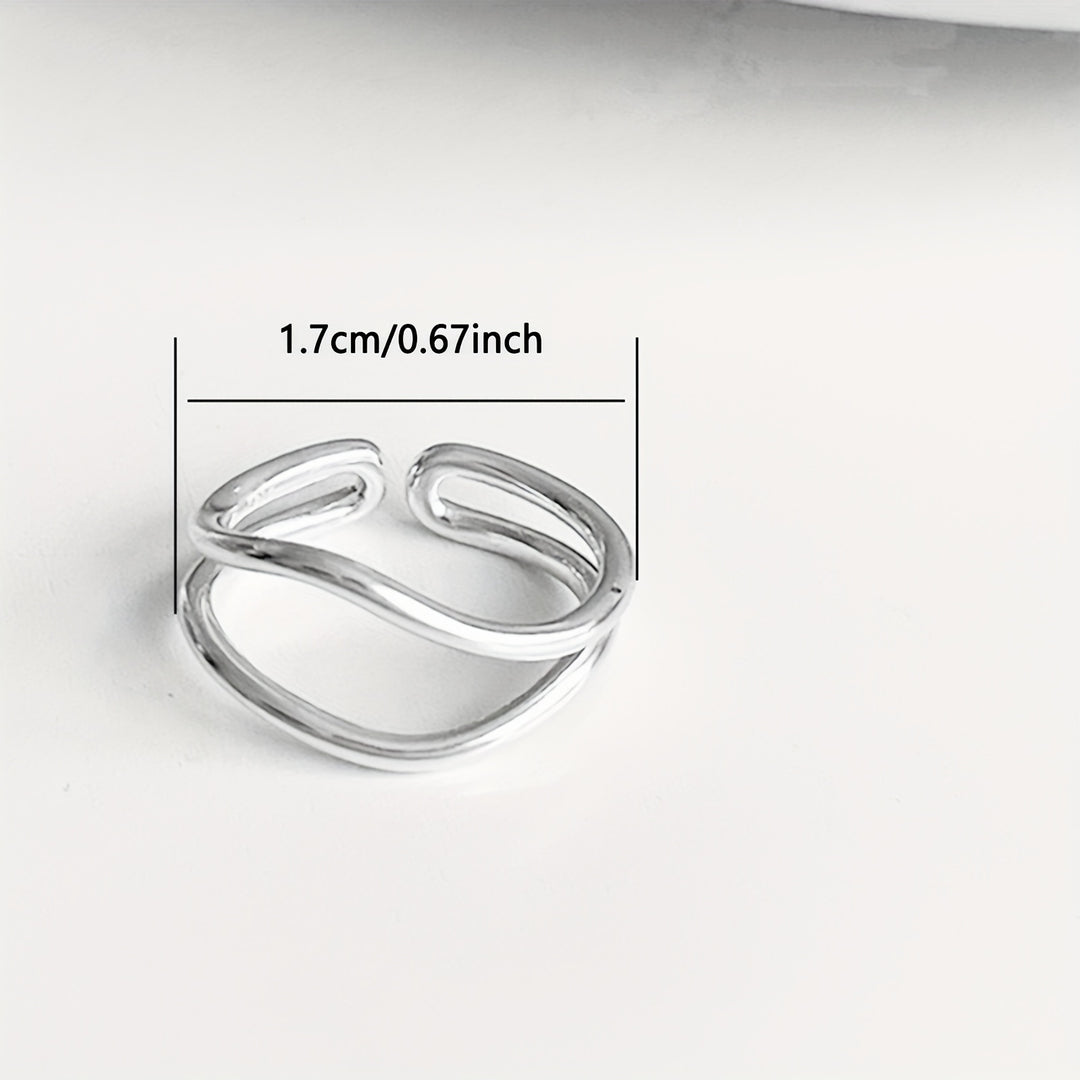 Chic Adjustable Multi-Band Open Ring