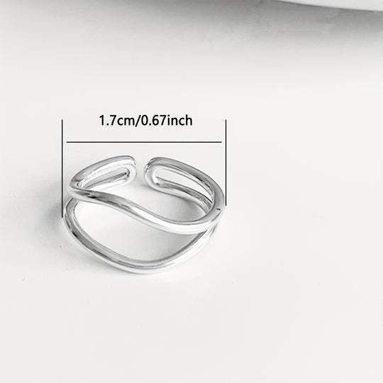 Chic Adjustable Multi-Band Open Ring