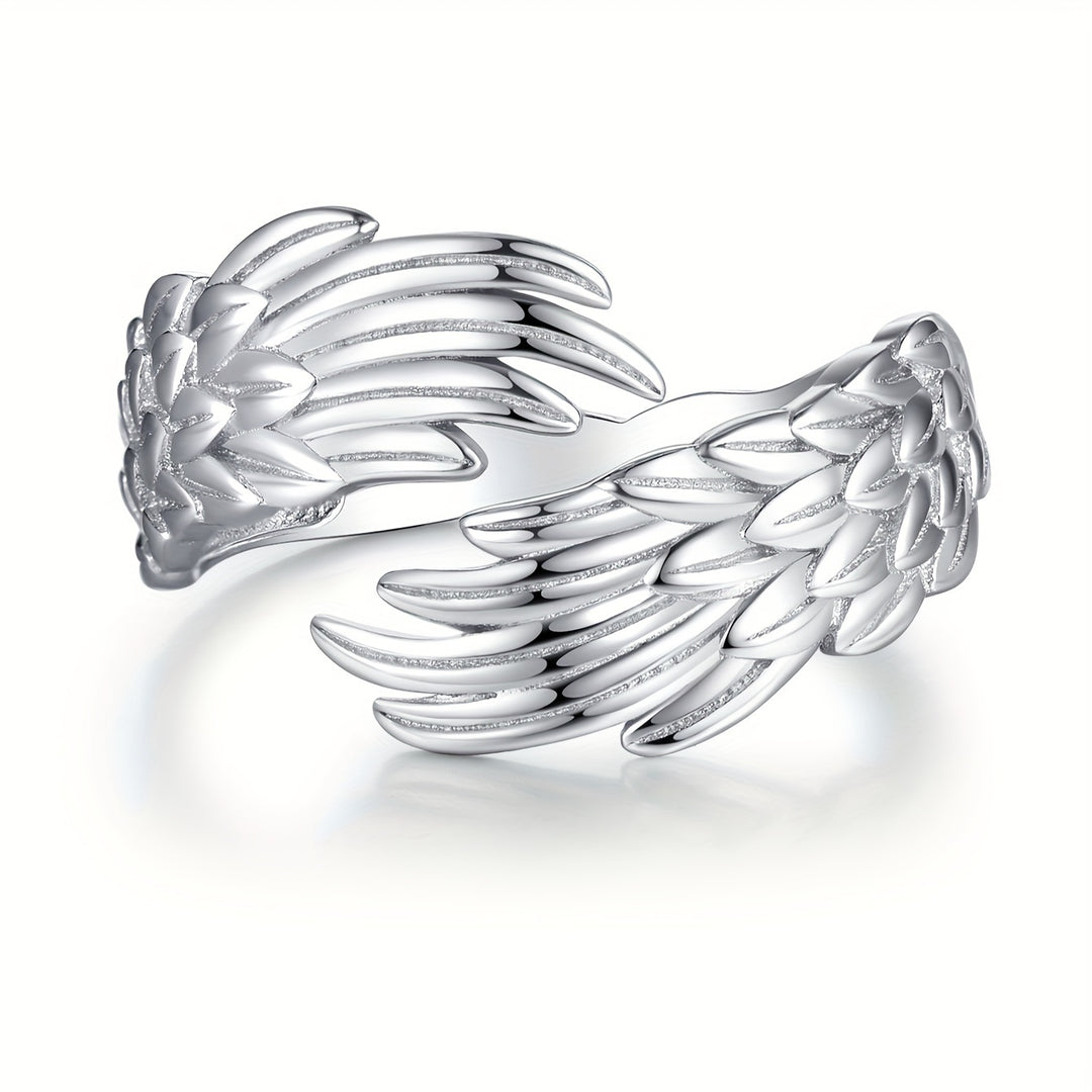 Unique Angel Wing Open Ring