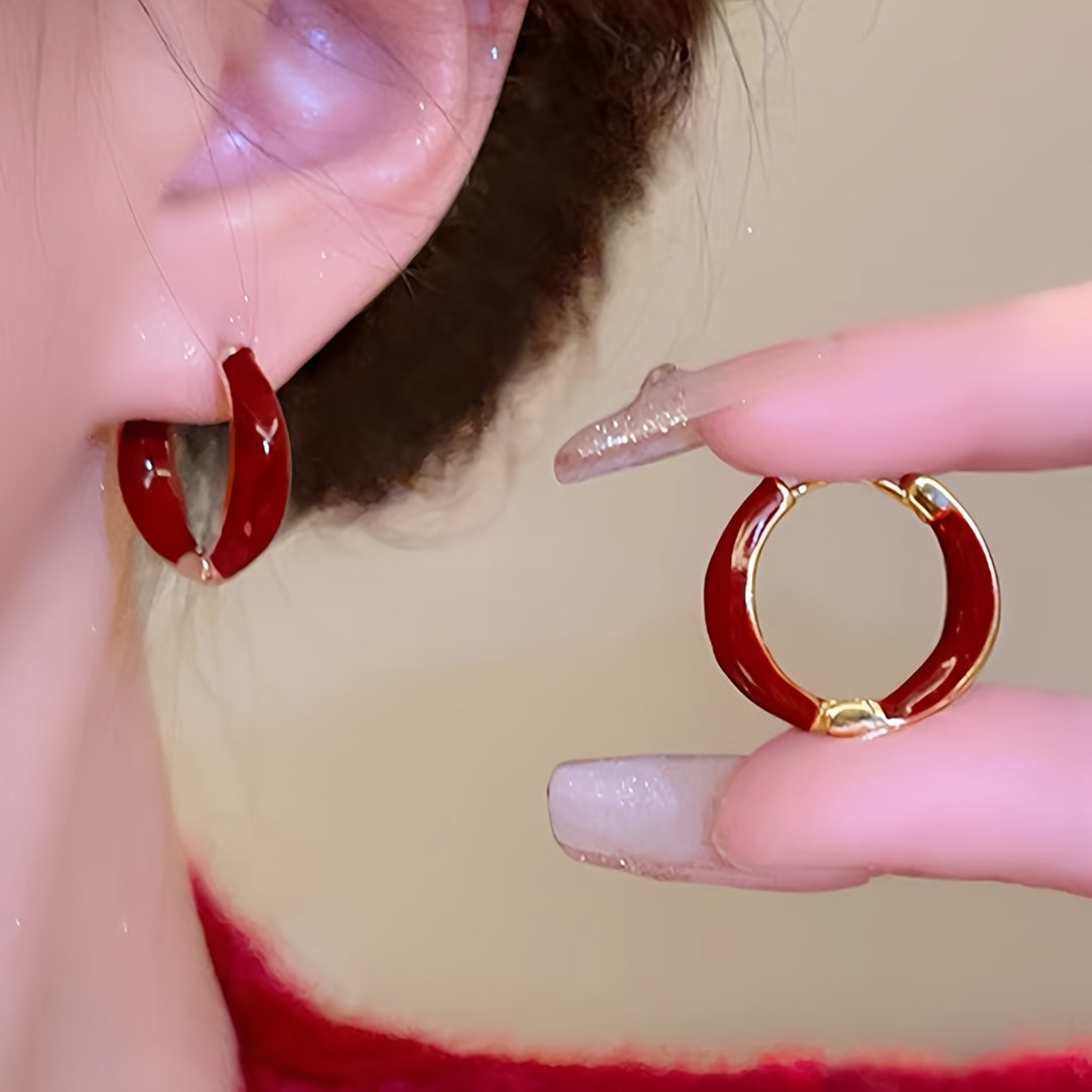 Elegant Circle Hoop Earrings