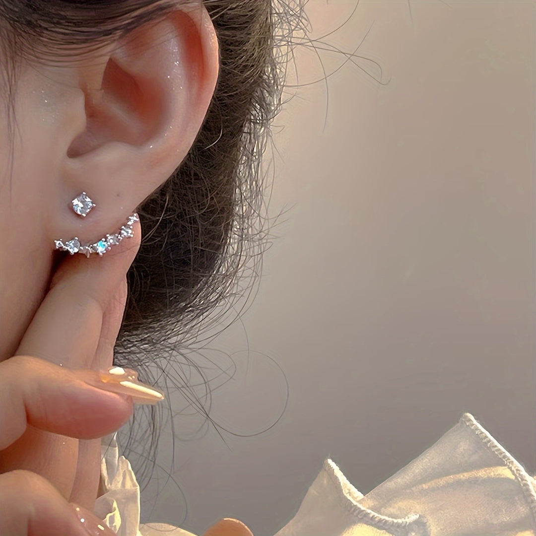 Elegant French Inspired Stud Earrings