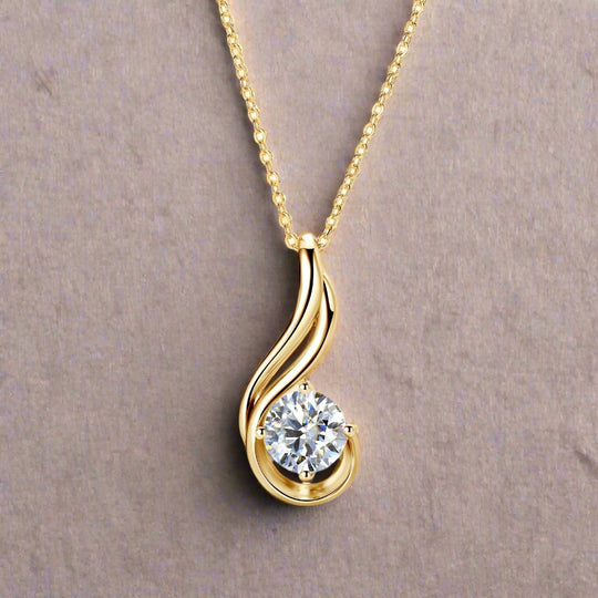 Elegant 2ct Moissanite Pendant Necklace