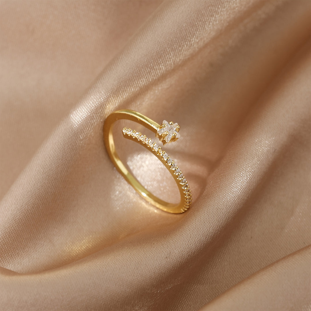 Adjustable Open Star Ring