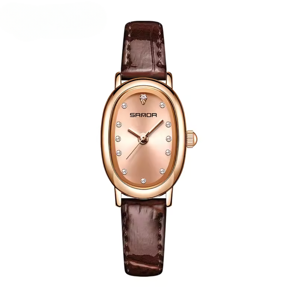 Elegant Classic Oval Quartz Watch