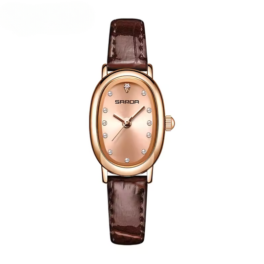 Elegant Classic Oval Quartz Watch