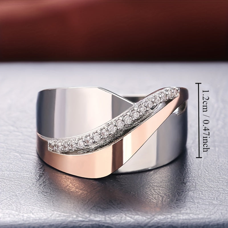 Classic Cross Zirconia Eternal Ring