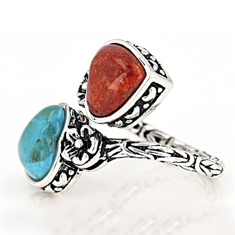 Minimalist Bohemian Turquoise Ring
