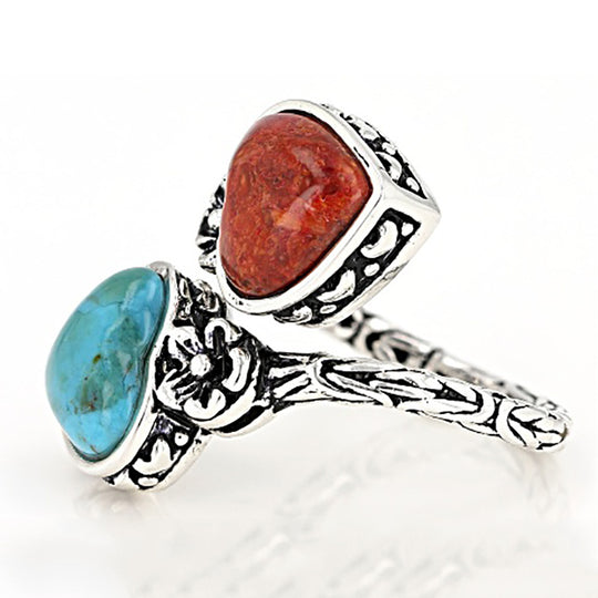 Minimalist Bohemian Turquoise Ring