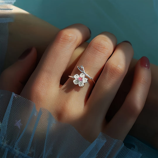 Adjustable Lotus Flower Ring
