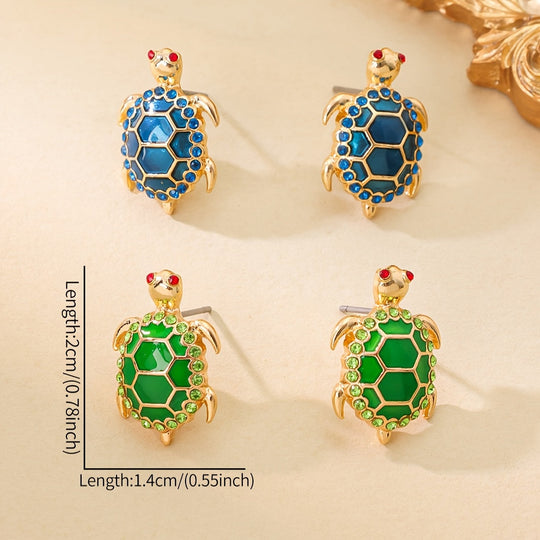 Small Fashionable Turtle Earrings