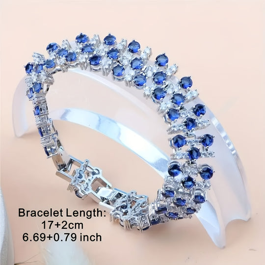 Sleek Bohemian Style Tennis Bracelet