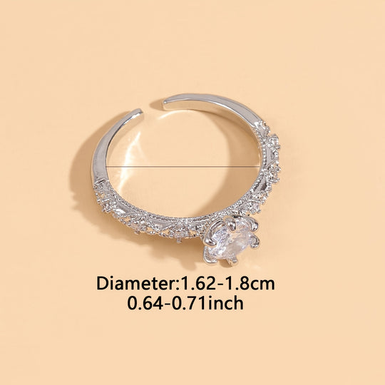 Elegant Timeless Synthetic Zirconia  Earrings