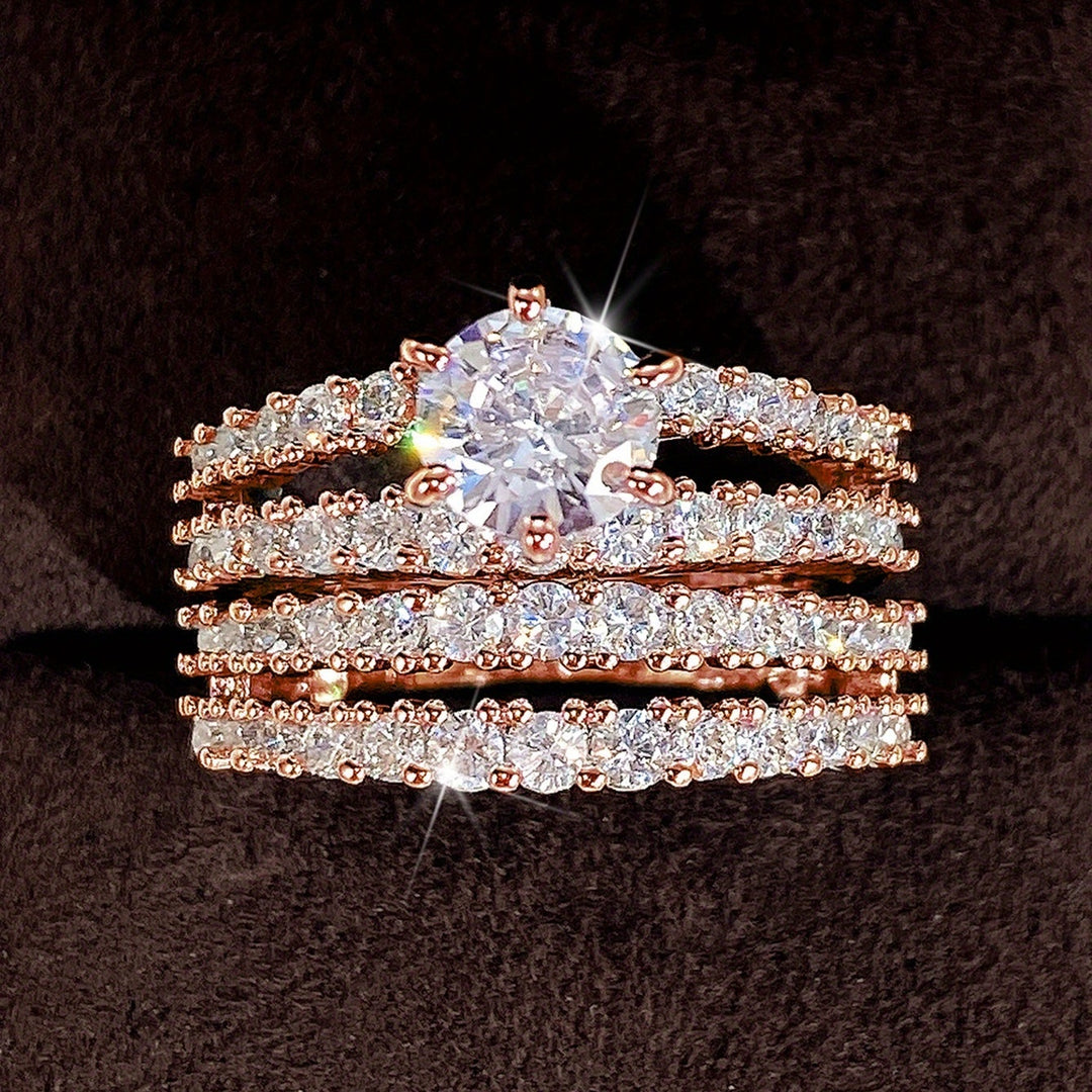 2-Piece Zirconia Engagement Ring
