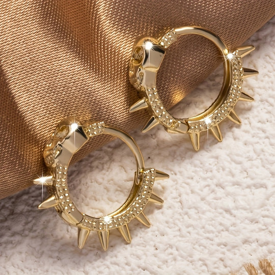 Elegant Skull Hoop Earrings