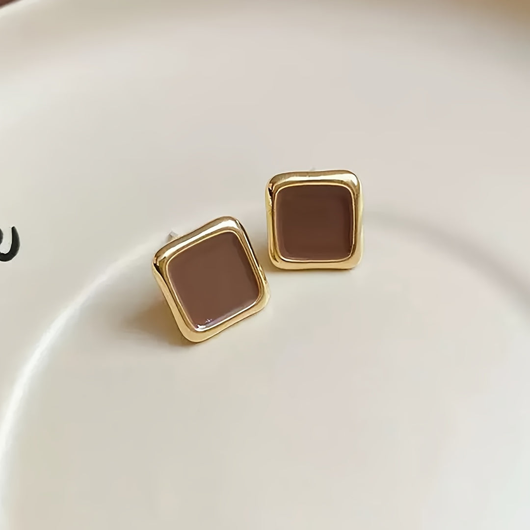 Elegant Small Square Earrings