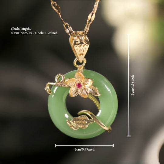 Elegant Floral Vine Pendant Necklace