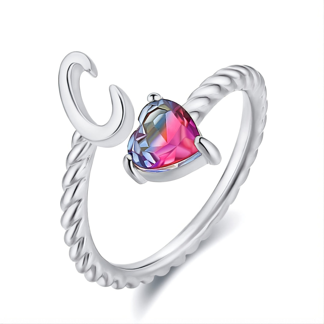 Adjustable Initial Letter Ring