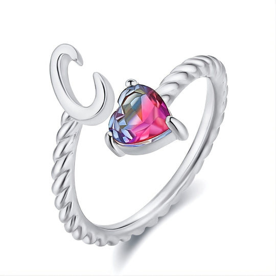 Adjustable Initial Letter Ring