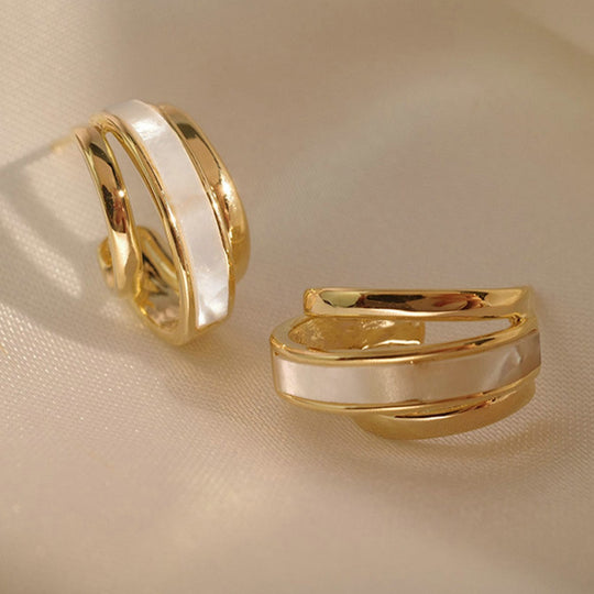 Stylish C-Shaped Earrings