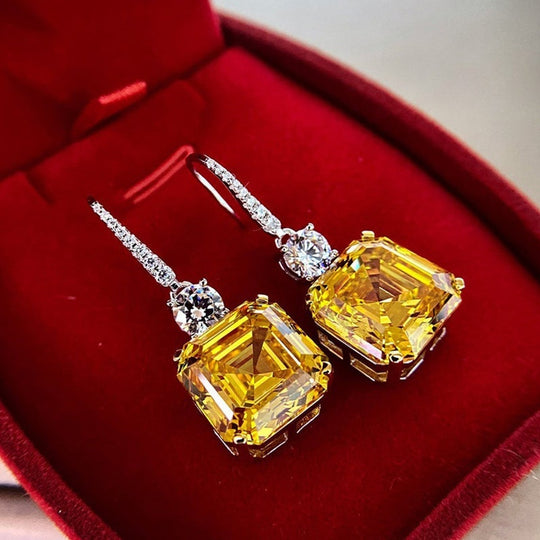 Exquisite Citrine Drop Earrings