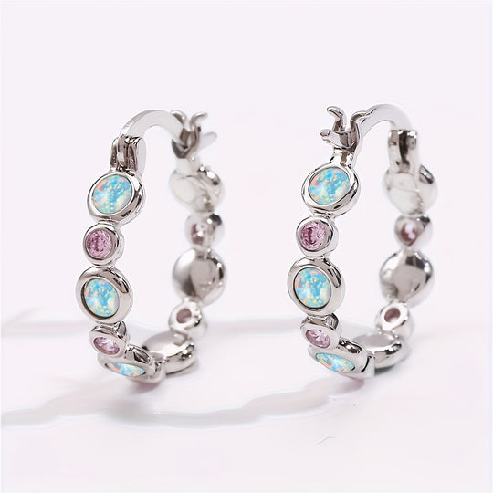 Elegant Classic Copper Hoop Earrings