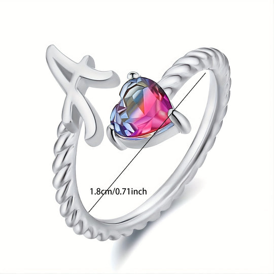 Adjustable Initial Letter Ring