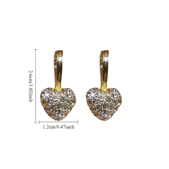 Classic Heart Drop Earrings