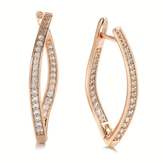 Elegant V-Shape Hoop Earrings
