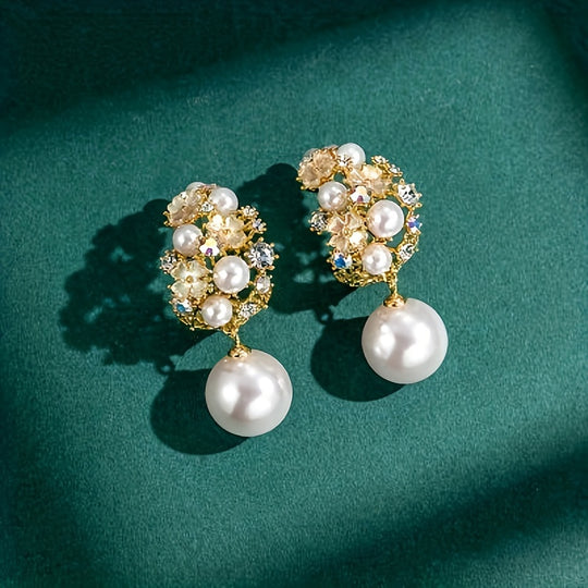 Stylish Floral Dangle Earrings