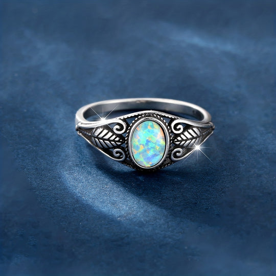 Sleek Boho Style Silver Ring