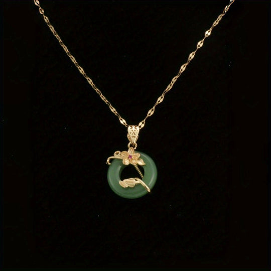 Elegant Floral Vine Pendant Necklace