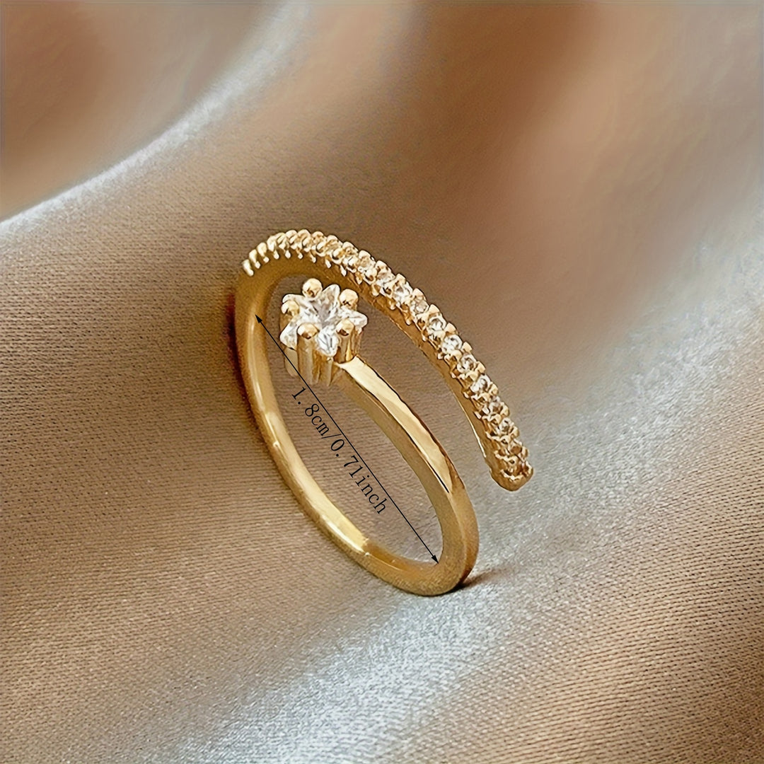 Adjustable Open Star Ring