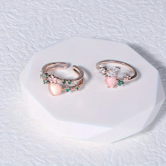 Stylish Heart Open Ring