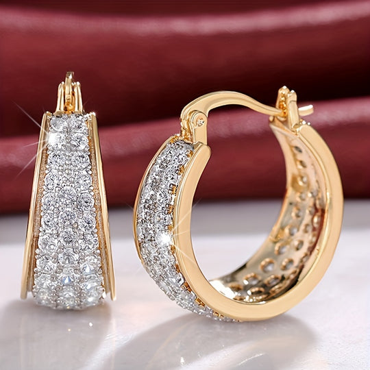 Elegant Geometric Square Hoop Earrings