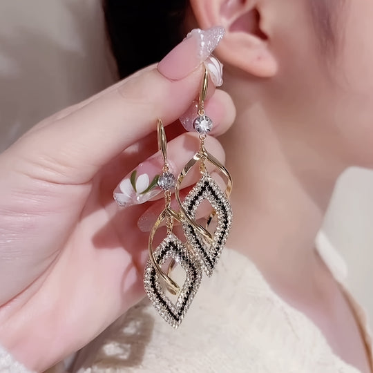 Stylish Double Layer Drop Earrings