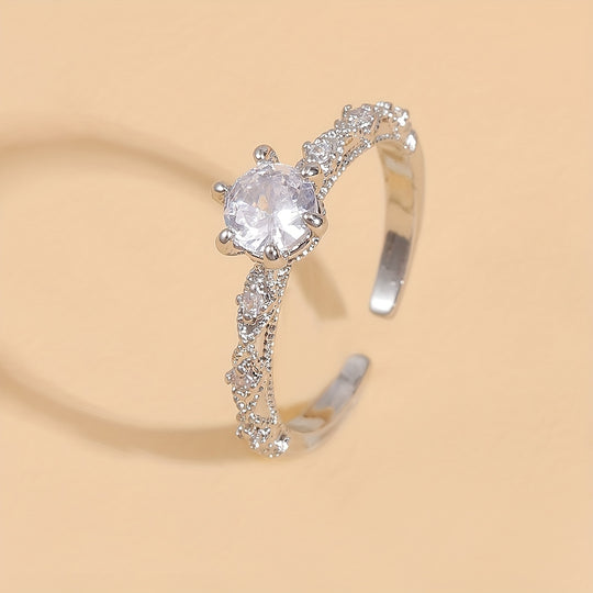Elegant Timeless Synthetic Zirconia  Earrings